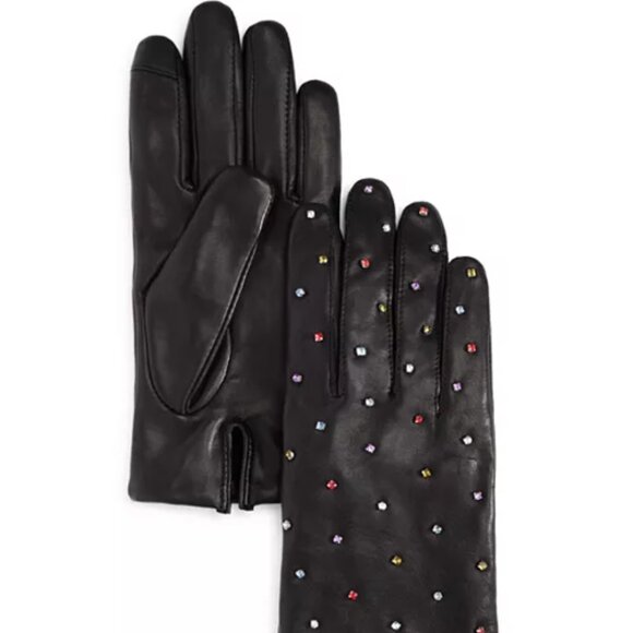 Echo leather gloves decorated with Rani